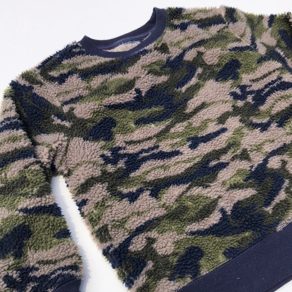 Gap Kids Boys Camouflage Sherpa LS Shirt